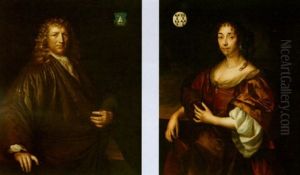 A Portrait Of A Gentleman - Arent Van Eybergen? by Michiel van Musscher