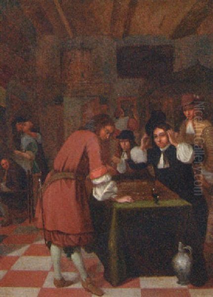 Tric-trac Players In An Inn - view 1