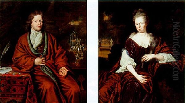 Portrait Of A Lady, Seated Three-quarter Length, Wearing Black Dress - view 1