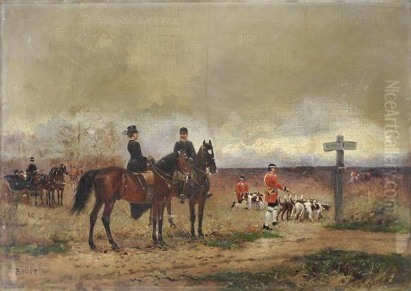 Halte Pendant La Chasse A Courre - view 1