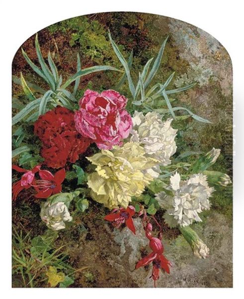 Carnations And Fuchsias - view 1