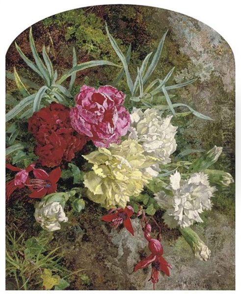 Carnations And Fuschias - view 1