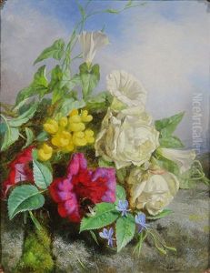 Still Life With Flowers by Martha Darley Mutrie