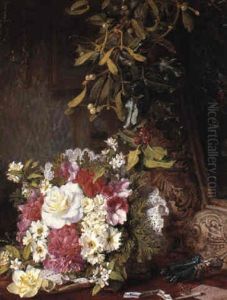 Christmas-'these Flowers Are Like The Pleasures Of The World' by Martha Darley Mutrie