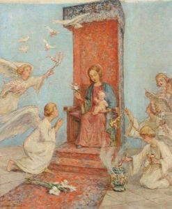 Vierge A L'enfant by Georges Binet