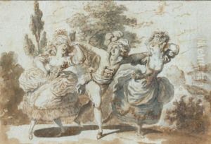 Les Trois Danseurs Plume by Louis Binet