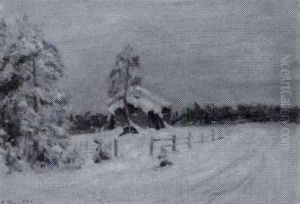 Talvinen Maisema - Vintrigt Landskap Talvinen Maisema - Vintrigt Landskap