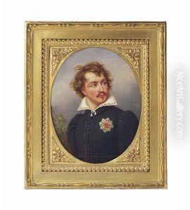 Ludwig I (1786-1868), King Of Bavaria 1825-1848, As Crown Prince, In Black Coat, Wearing The Breast-star Of The Royal Bavarian Order Of St Hubert