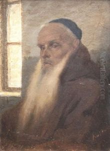 Portrait D'un Vieil Homme Juif by Alfred van (Jacques) Muyden