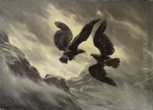 Adler Im Flugkampf by Evert Louis van Muyden