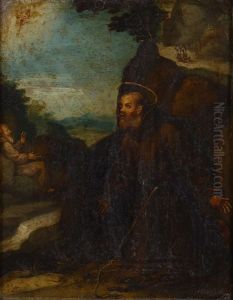 St Francis Receiving The Stigmata by Girolamo Muziano