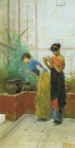 Due Ragazze In Una Villa Pompeiana