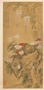 Flowers And Rocks by Yun Bing