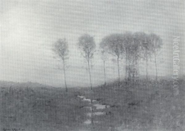 Fog Lifting, Sunrise - view 1