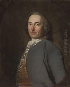 Portrait Of A Gentleman, In A Grey Coat