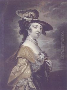Portrait Of A Lady Wearing A Straw Hat