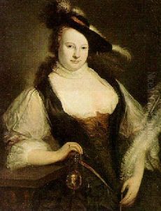Portrait Of A Lady by Frans Van Der Myn