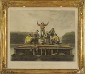 The Jolly Flat Boat Men by George Caleb Bingham