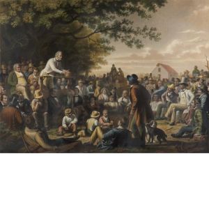 Stump Speaking (bloch P10) by George Caleb Bingham