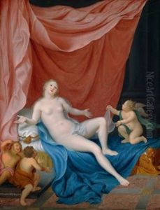 Ruhende Venus, Von Amoretten Umgeben by Herman van der Myn