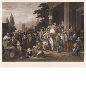 The County Election (bloch P9) by George Caleb Bingham