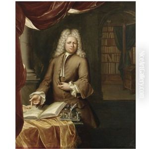 Portrait Of A Gentleman, Three-quarter Length, In His Study