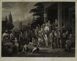 The County Election. by George Caleb Bingham
