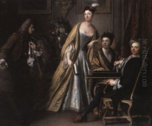 Elegant Couple In An Interior Elegant Couple In An Interior