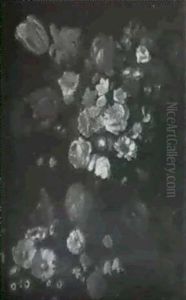 Tulips, Roses, Morning Glory, Sweetpea, Anemones, Violets And Other Flowers In An Urn, With Other Cut Flowers ... Tulips, Roses, Morning Glory, Sweetpea, Anemones, Violets And Other Flowers In An Urn, With Other Cut Flowers ...