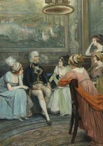 Gentleman Surrounded By Beautiful Women