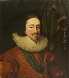 Portrait Of King Charles I by Daniel Mytens the Elder