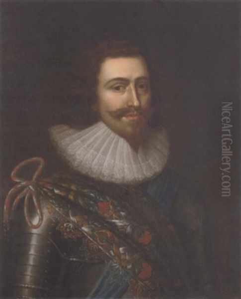 Portrait Of George Villiers, 1st Duke Of Buckingham, In Armour - view 1