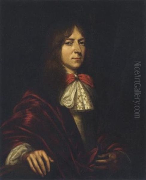 Portrait Of A Gentleman In A Crimson Robe - view 1