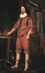 Portrait Of King Charles I by Daniel Mytens the Elder