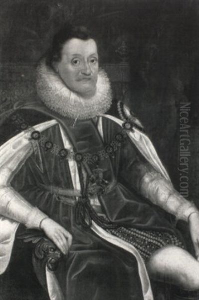 Portrait Of James I, Seated Three-quarter Length - view 1