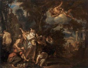 Mercury And Herse by Daniel Mytens the Younger