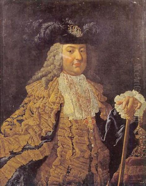 Portrait De Francois De Habsbourg Lorraine Epoux De Marie Therese D'autricche Pere De Marie Antoinette - view 1