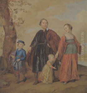 Wilhelmus Suerendonck Mit Seiner Frau Susanna Brossaert Und Deren Sohnen Andreas Und Petrus Wilhelmus Suerendonck Mit Seiner Frau Susanna Brossaert Und Deren Sohnen Andreas Und Petrus