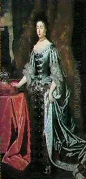 Portrait En Pied De Guillaume Iii D'orange, Roi    D'angleterrre & Portrait De La Reine Marie Ii Stuart - view 1