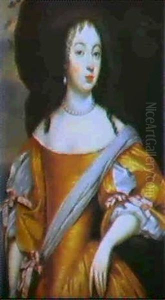 Halbfiguriges Portrait Der Albertine Agnes, Prinzession Von Nassau-dietz, En Face - view 1