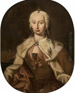 Maria Theresia Mit Konigskrone Von Ungarn Um 1743