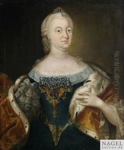 Portrait Der Kaiserin Maria Theresia Als Halbfigur Mit Hermelinbesetztem Mantel Portrait Der Kaiserin Maria Theresia Als Halbfigur Mit Hermelinbesetztem Mantel