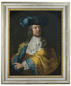 Portrait Kaiser Franz I, Stephan Von Lothringen, Herzog Von Lothringen (1729-1736), Grosherzog Der Toskana (ab 1737), Offiziell Mitregent Seiner Gattin Maria Theresia In Der Habsburgermonarchie (ab 1740), Kaiser Des Heiligen Romischen Reiches (ab 1745) Im