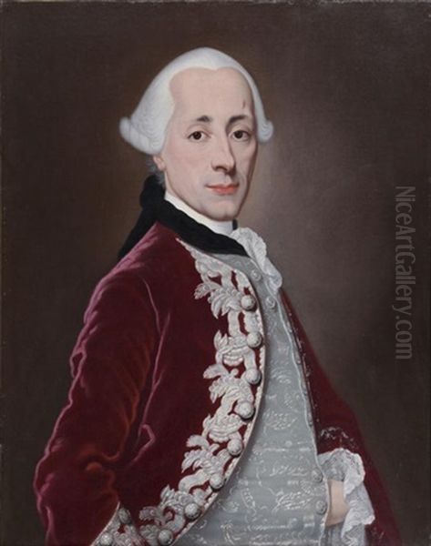 Portrait D'homme A L'habit Rouge - view 1