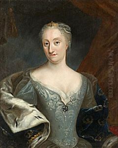 Drottning Ulrika Eleonora D.y by Martin Ii Mytens