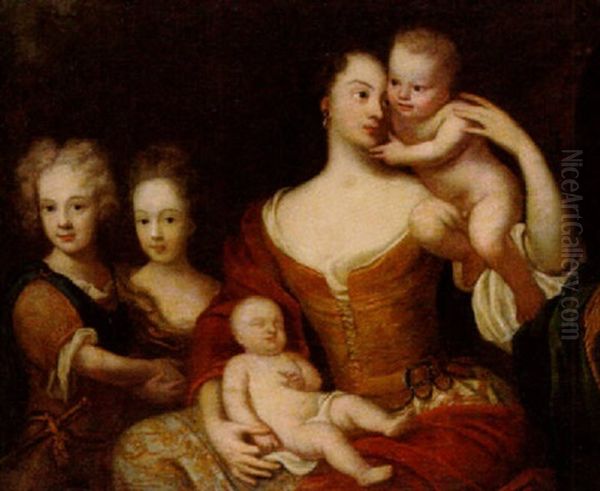 Beata Lewenhaupt, Fodd Cronhielm, Och Hennes Barn - view 1