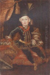 Portrait Of A Hapsburg Prince Wearing The Order Of The Golden Fleece by Martin Ii Mytens