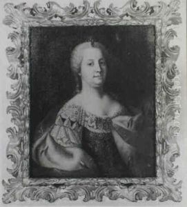 Portrait Of Empress Maria Theresa, Bust Length...the Crown Of Hungary Beside Her thumbnail