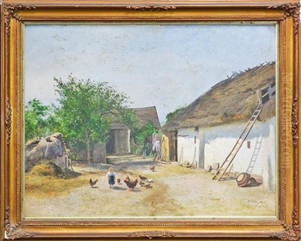 Feeding The Chickens, Austria - view 1