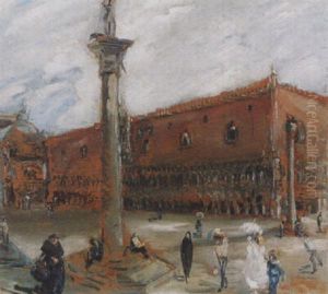 Venedig - Die Piazzetta Mit Dem Dogenpalast